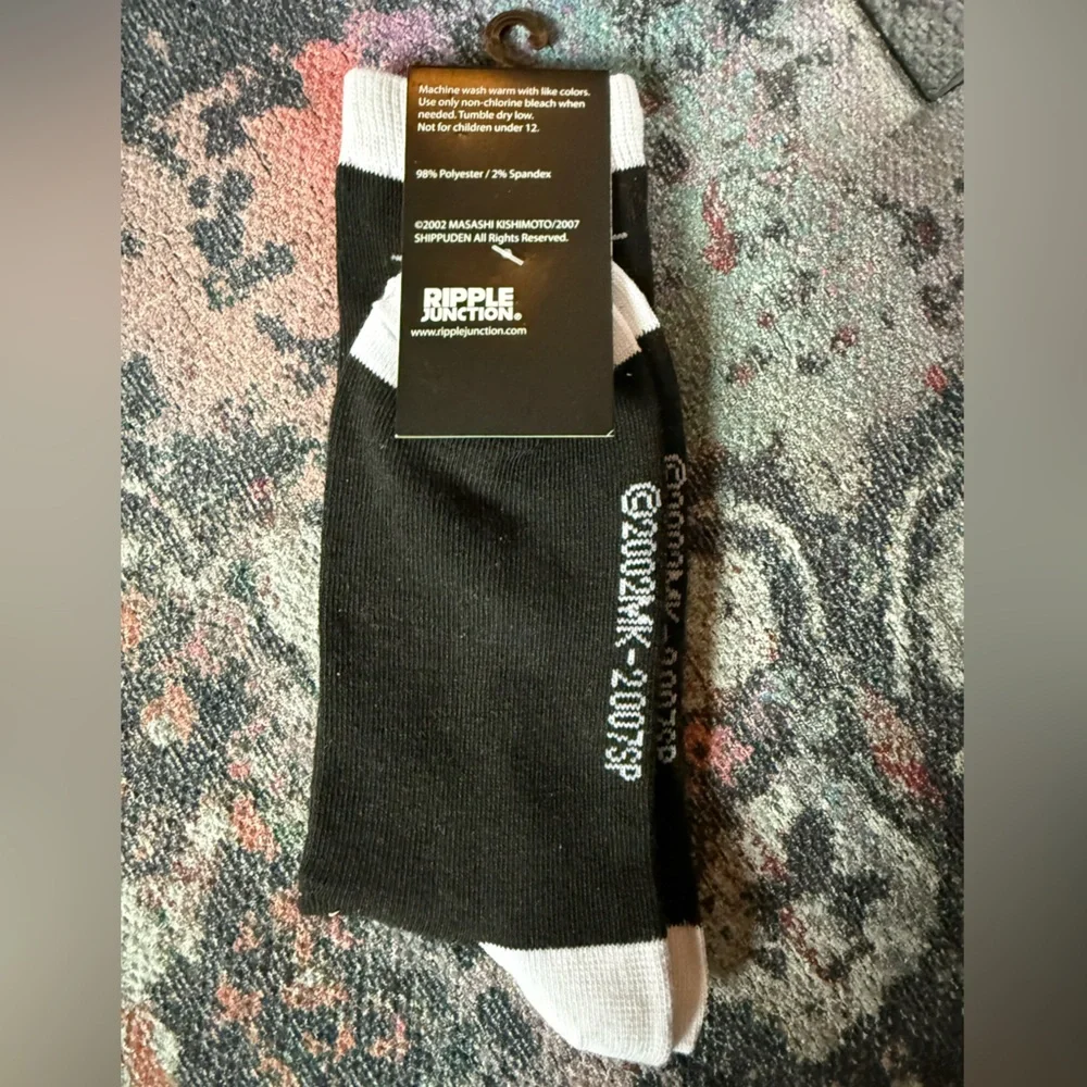 Ripple Junction Naruto Shippuden‎ Black and White Socks